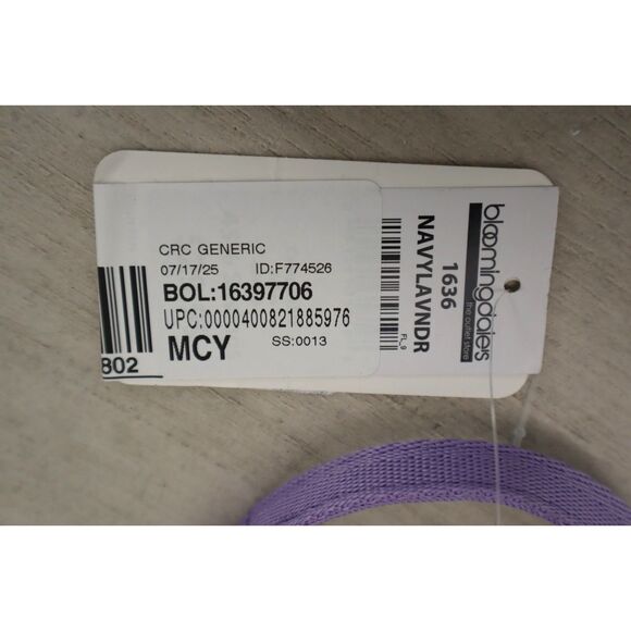 LeSportsac 1636 Women's Navy Blue/Lavender Top Mini North/South Tote Bag - Picture 6 of 13